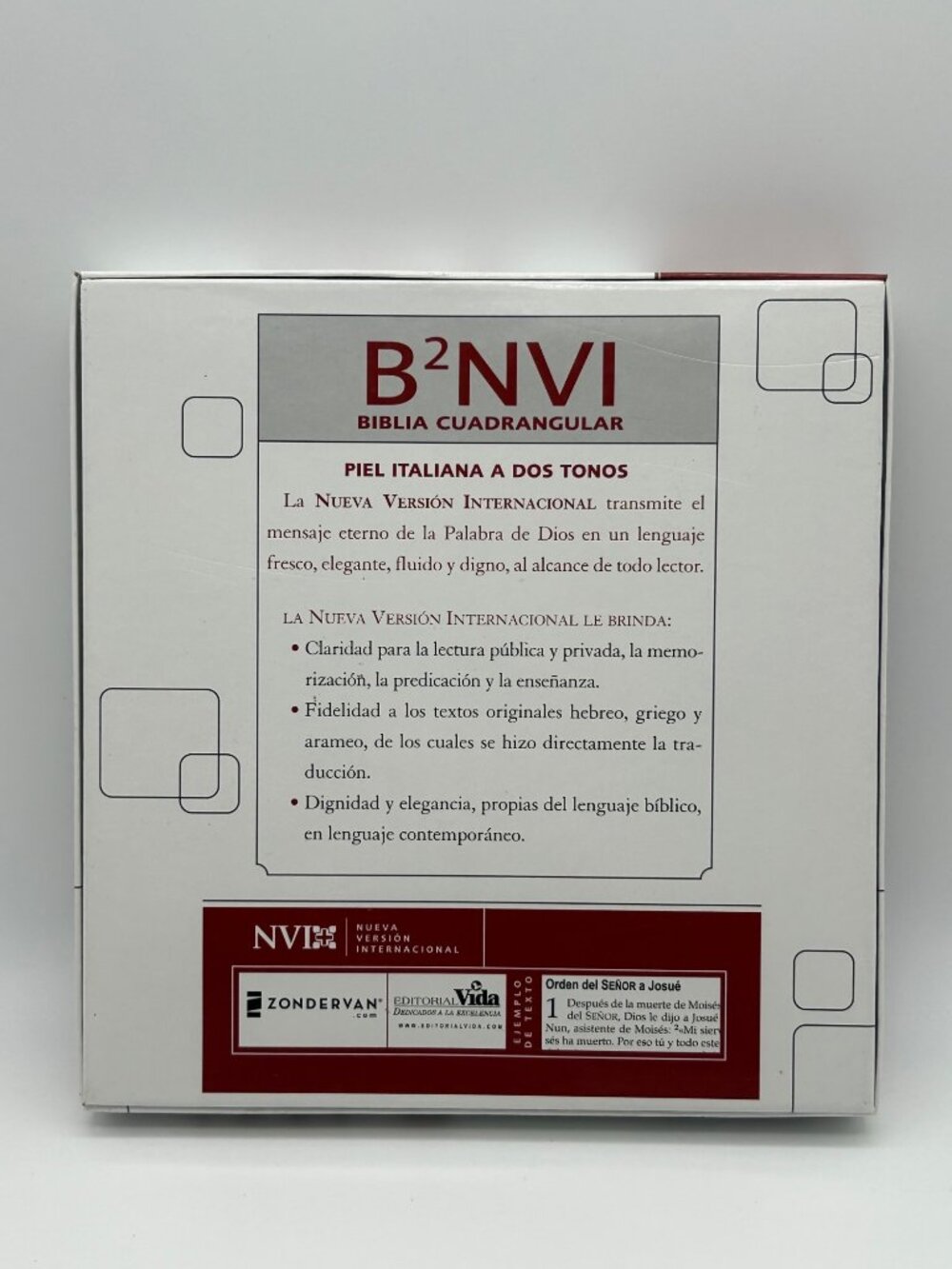 Biblia Cuadrangular B2 NVI Duotono Marron/Celeste Editorial Vida Rare OOP New - Picture 4 of 11